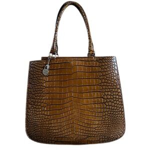 DOONEY & BOURKE STYLISH MEDIUM SIZE LEATHER HANDBAG FUNCTIONAL ELEGANT CLASSIC